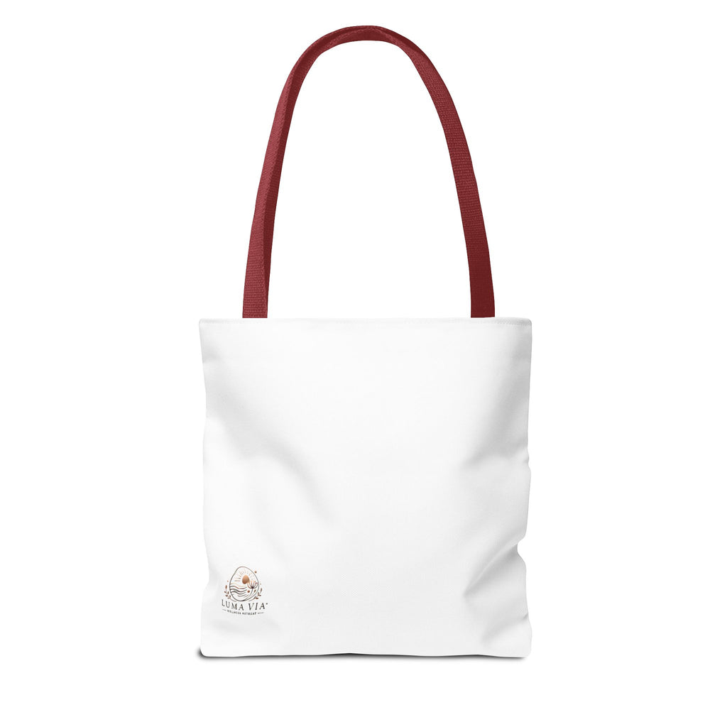 Grief Quote Tote Bag, Inspirational Bag, AOP Tote, Gift for Grieving Friends, Practical Everyday Bag, Motivational Artsy Bag