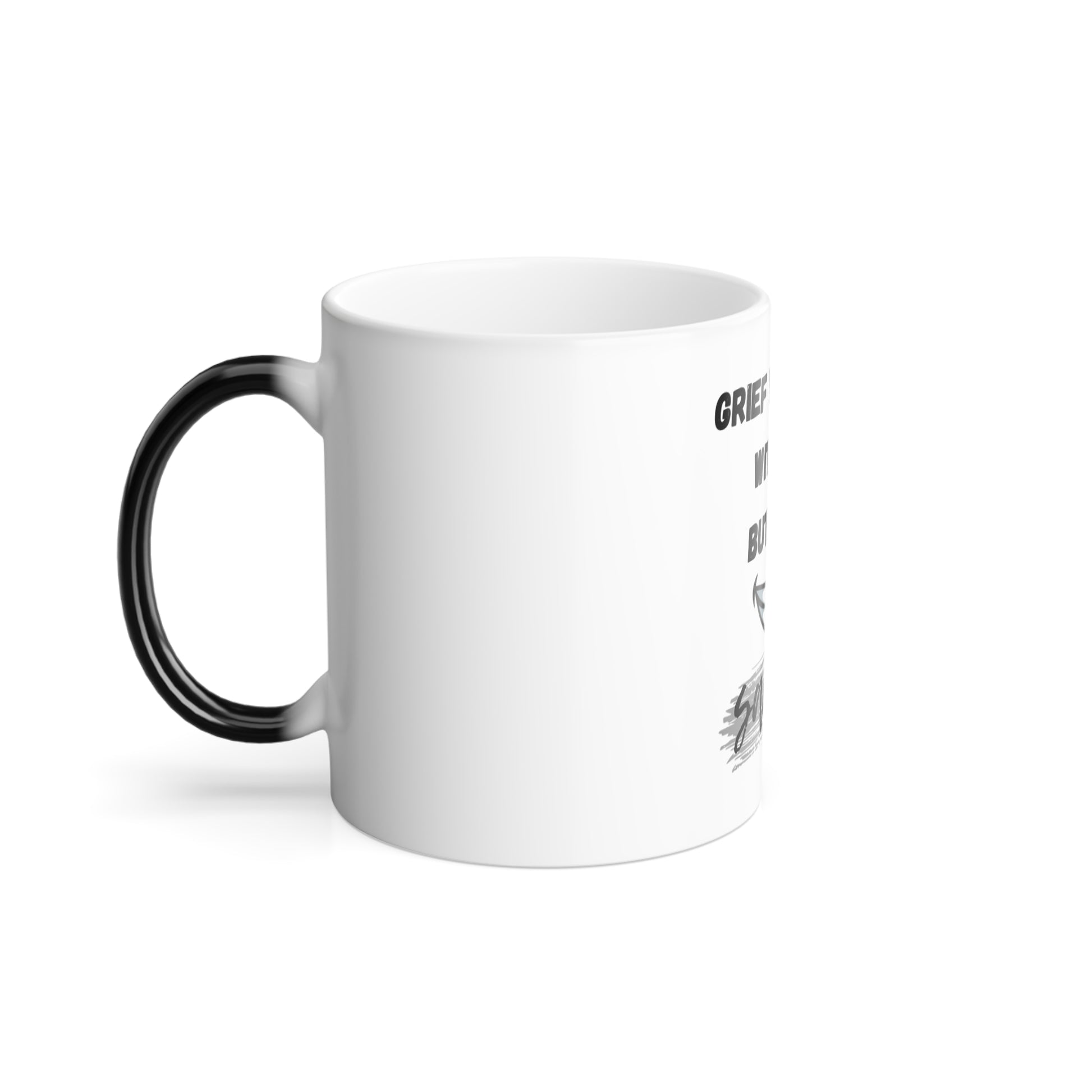 Sarcastic Color Morphing Mug - Fun Gift for Coffee Lovers, Unique Tea Cup, Humor for Grief Recovery, Self-Care Reminder, Gift for Friends