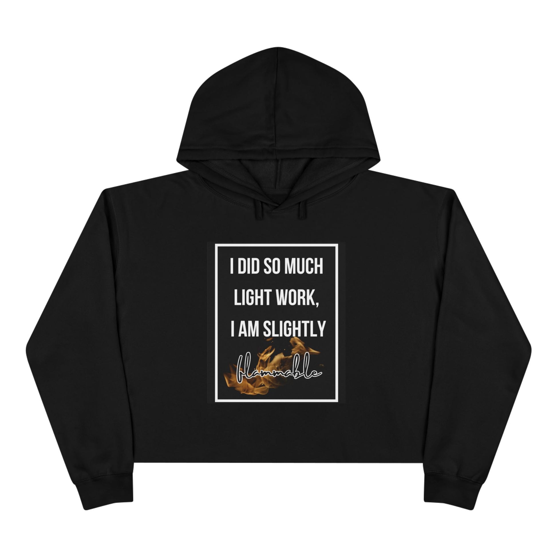Motivational Crop Hoodie, Cute Sweatshirt, Positive Quote Top, Trendy Streetwear, Gift for Her, Casual Outfit, Inspirational Wear