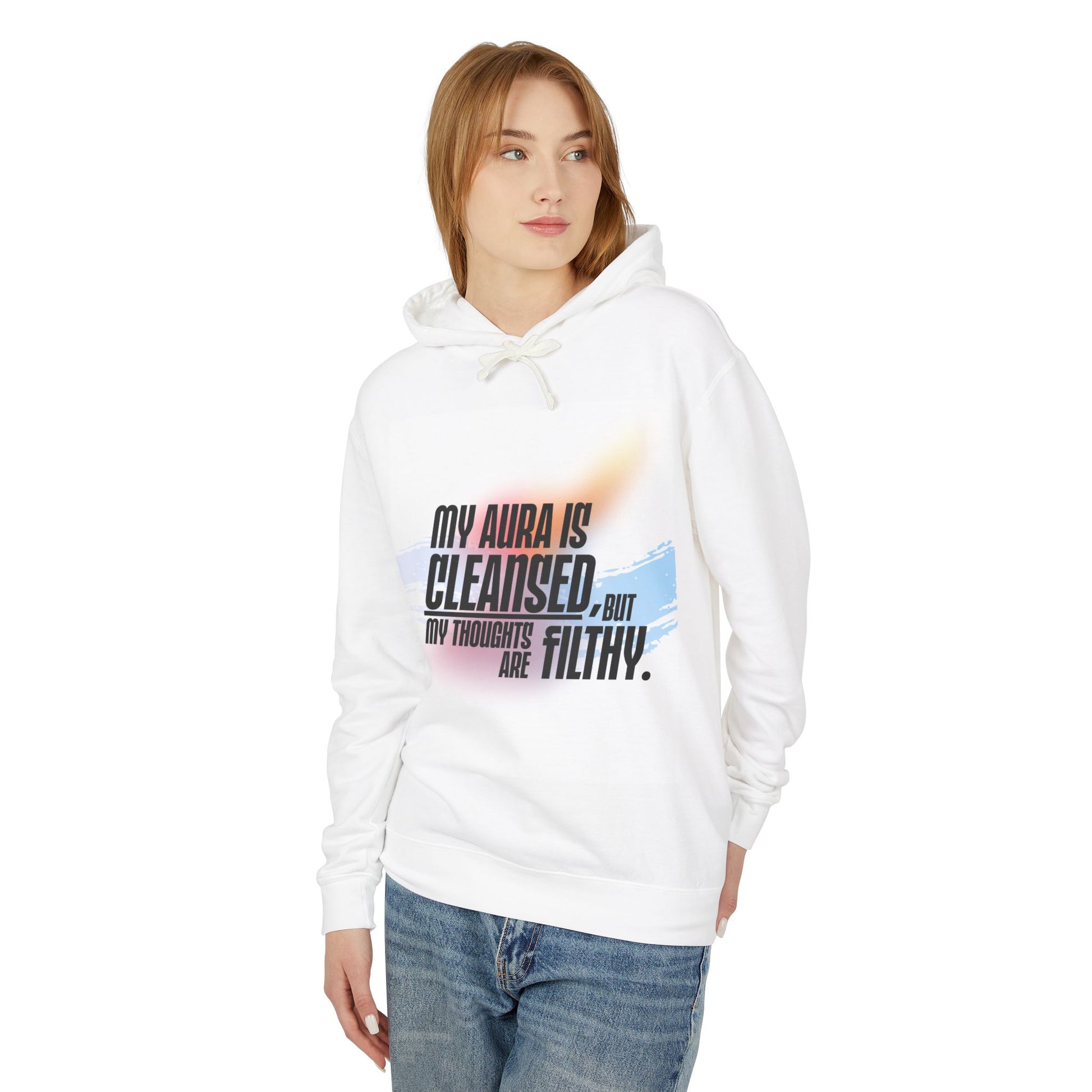 Humorous Unisex Hoodie - 'My Aura is Cleansed' - Perfect Gift for Friends, Self-Care, Cozy Wear, Motivational Clothing, Birthday Present